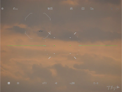 ファインダーを覗き撮り始める