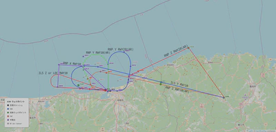 鳥取空港（RJOR）の新アプローチ方式等変更イメージ