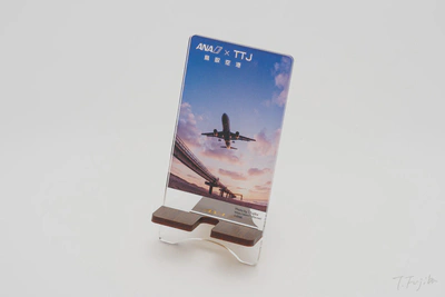 スマートフォンスタンド/タイトル「優しい時間」