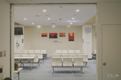 保安検査を抜けるとメインビジュアルがお出迎え