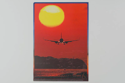 クリアファイル(夕陽×着陸機)